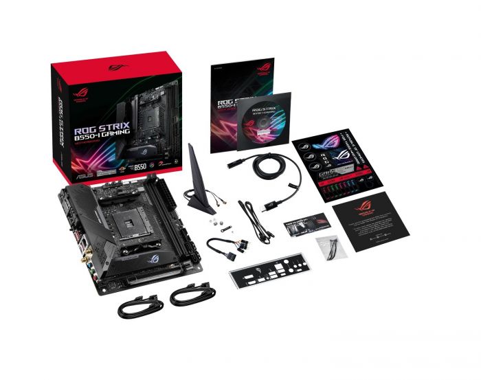 Материнcька плата ASUS STRIX B550-I GAMING sAM4 B550 2xDDR4 M.2 HDMI-DP Wi-Fi BT mITX