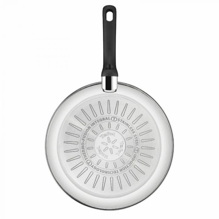 Сковорода Tefal Duetto, 24см, покриття Titanium, індукція, Thermo-Spot, нерж.сталь
