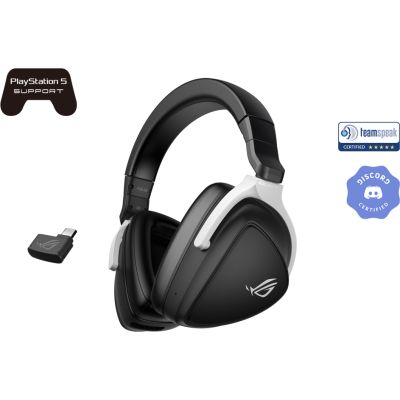 Гарнітура ASUS ROG Delta S Wireless Black/White