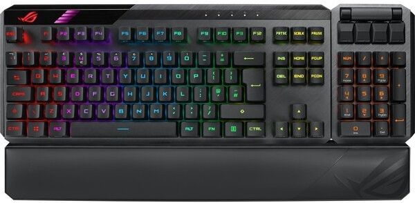 Клавіатура ASUS ROG CLAYMORE II RD RGB 108key USB/WL EN Black