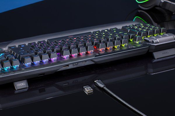 Клавіатура ASUS ROG CLAYMORE II RD RGB 108key USB/WL EN Black