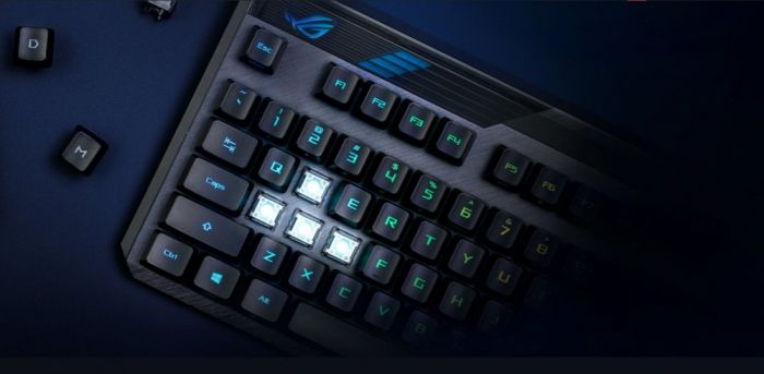 Клавіатура ASUS ROG CLAYMORE II RD RGB 108key USB/WL EN Black