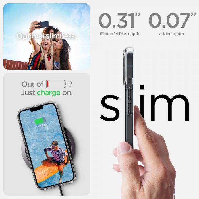 Чохол Spigen для Apple iPhone 14 Crystal Flex, Space Crystal