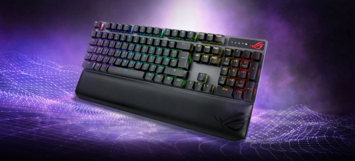 Клавіатура ASUS ROG Strix Scope RGB 105key NX Red Wireless Deluxe USB/WL/BT RU Black