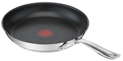 Сковорода Tefal Jamie Oliver Cooks Direct, 24см, покриття Titanium 2Х, індукція, Thermo-Spot, нерж.сталь