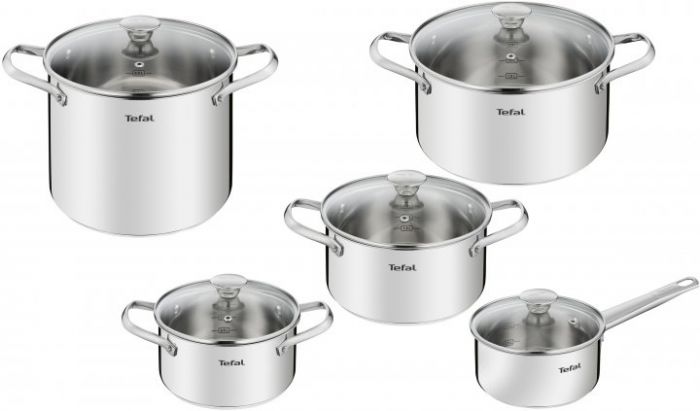 Набір посуду Tefal Cook Eat, 10 предметів, нерж.сталь