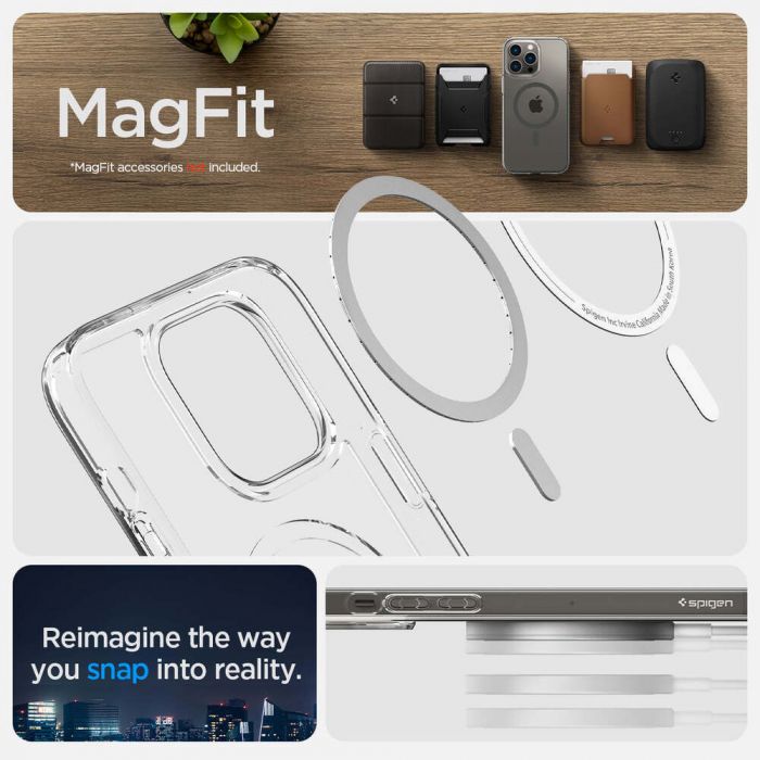 Чохол Spigen для Apple iPhone 14 Pro Max Ultra Hybrid MagFit, Graphite