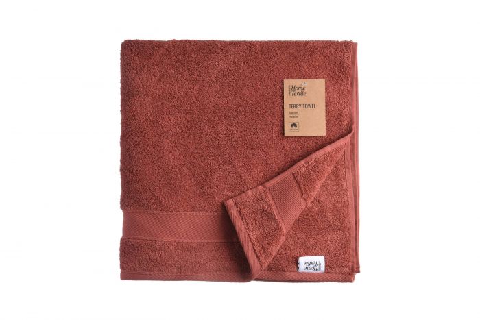 Рушник махровий Ardesto SuperSoft, теракота, 70х140см, 100% бавовна