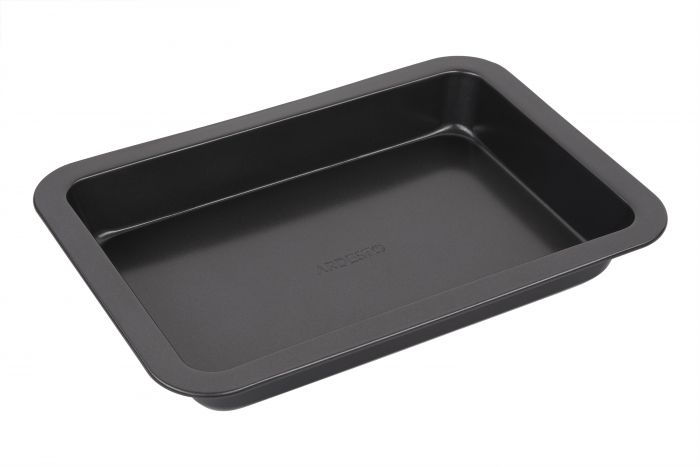 Форма для випікання Ardesto Gemini прямокутна, 34.5x24x4.5 см, сірий, вуглецева сталь
