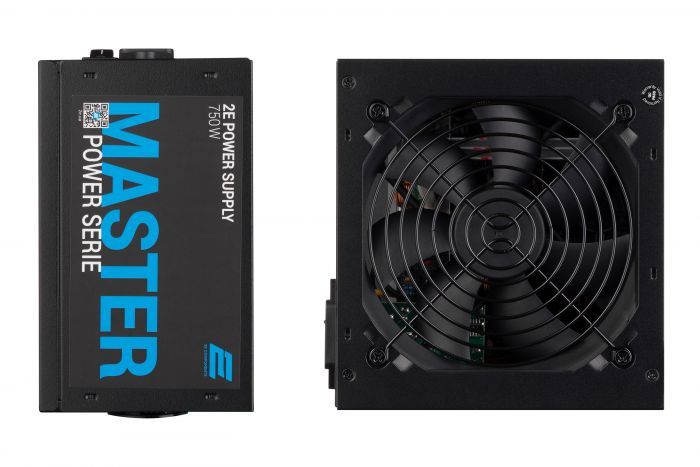 Блок живлення 2E MASTER POWER  (750W), >80%, 80+ White, 120mm, 1xMB 24pin(20+4), 1xCPU 8pin(4+4), 3xMolex, 5xSATA, 4xPCIe 8pin(6+2)