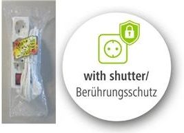 Мережевий подовжувач Hama Multiple 3XSchuko 3G*1.5мм ws 3м White