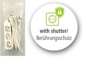 Мережевий подовжувач Hama 3XSchuko 3G*1.5мм 5м White