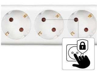 Мережевий подовжувач Hama 3XSchuko 3G*1.5мм 5м White