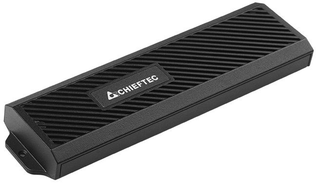Корпус для M.2 PCIe NVMe/SATA SSD CHIEFTEC CEB-M2C-TLE USB 3.2 Gen2 Type-C Tool-Less Aluminum/Plastic
