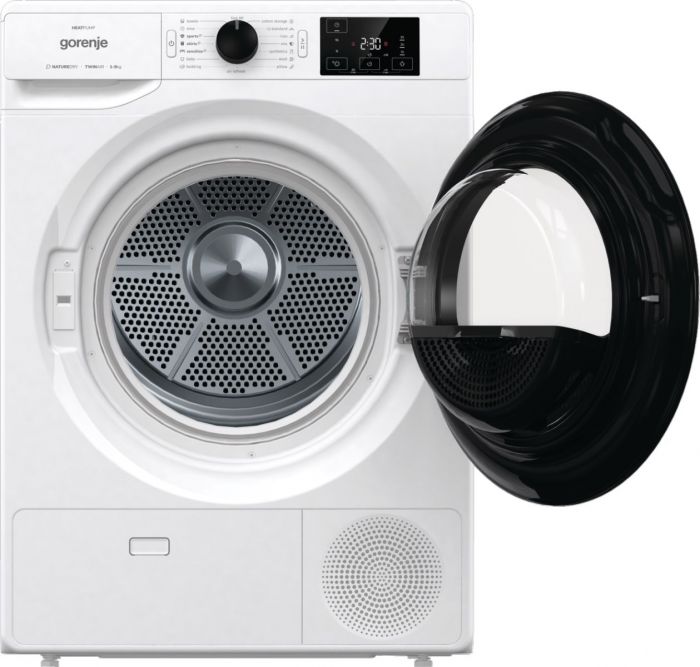 Сушильна машина Gorenje DNE92/GN тепловий насос, 9кг, A++, 60см, дисплей, білий
