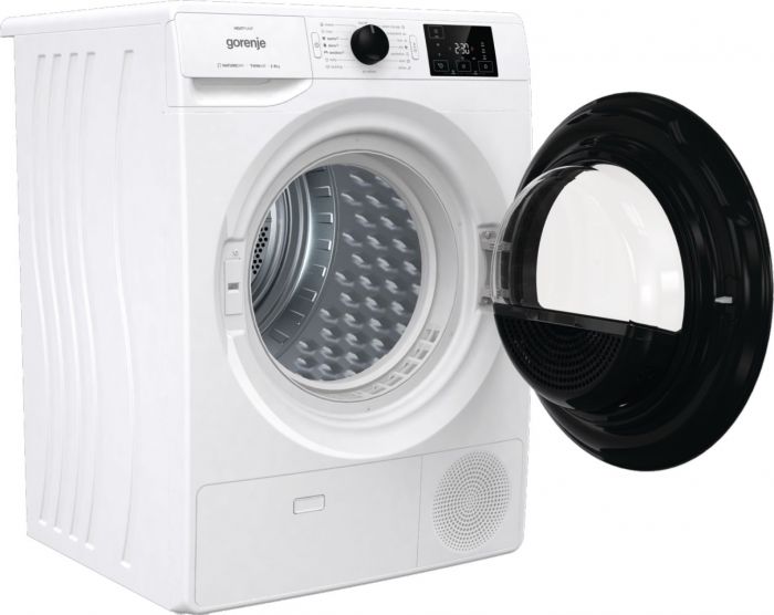 Сушильна машина Gorenje DNE92/GN тепловий насос, 9кг, A++, 60см, дисплей, білий