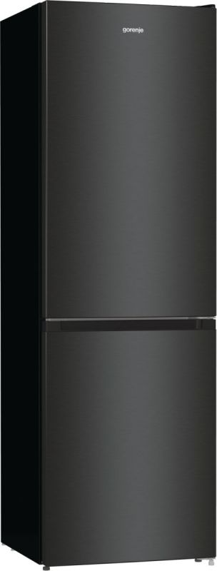 Холодильник з нижн. мороз. камерою Gorenje NRKE62BXL 185х60х60см, 2 двері, 203( 99)л, А++, NoFrost+ , LED дисплей, Зона св-ті, чорний