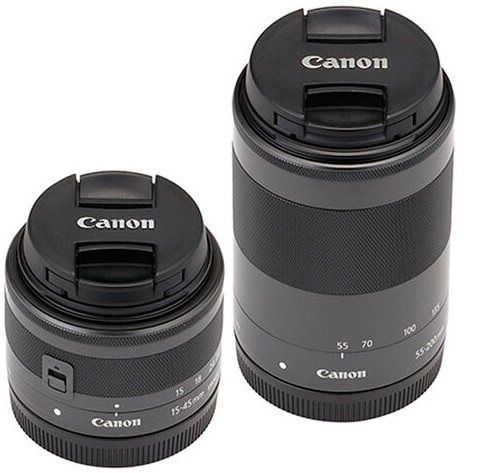 Цифр. фотокамера Canon EOS M50 Mk2 + 15-45 IS STM + 55-200 IS STM Black