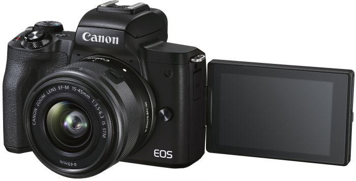 Цифр. фотокамера Canon EOS M50 Mk2 + 15-45 IS STM + 55-200 IS STM Black
