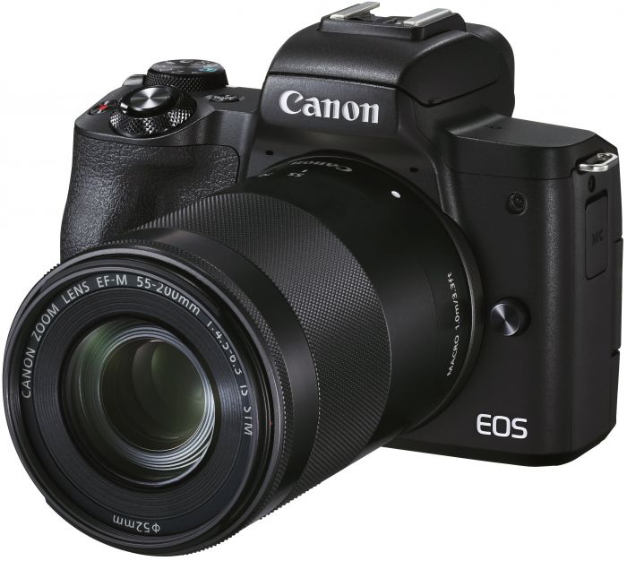 Цифр. фотокамера Canon EOS M50 Mk2 + 15-45 IS STM + 55-200 IS STM Black
