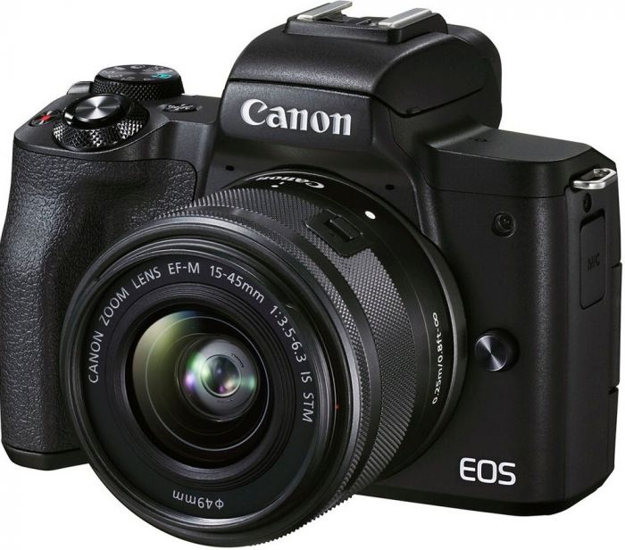 Цифр. фотокамера Canon EOS M50 Mk2 + 15-45 IS STM + 55-200 IS STM Black
