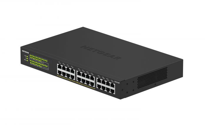 Комутатор NETGEAR GS324P 16xGE PoE+(190Вт), 8xGE, некерований