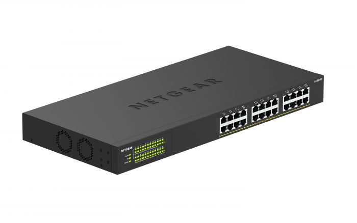 Комутатор NETGEAR GS324PP 24xGE PoE+(380Вт), некерований