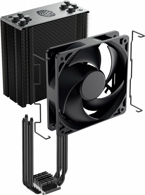 Процесорний кулер Cooler Master Hyper 212 Black Edition, LGA1700, 1200, 115x, 2066, AM4, 4pin PWM, TDP 150W