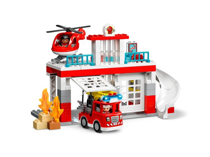 Конструктор LEGO DUPLO Пожежна частина та гвинтокрил