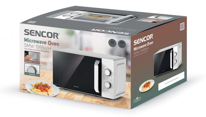 Мікрохвильова піч Sencor, 20л, 700Вт, білий