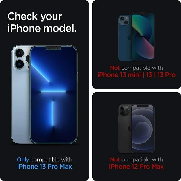 Захисне скло Spigen для Apple Iphone 14 Plus/13 Pro Max tR EZ Fit Transparency Sensor Open (2 Pack), Clear