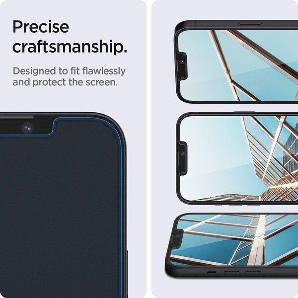 Захисне скло Spigen для Apple Iphone 14/13 Pro/13 tR EZ Fit Transparency Sensor Open (2 Pack), Clear