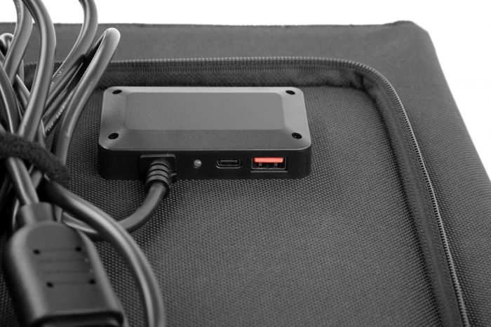 Портативна сонячна панель 2E, 100 Вт зарядний пристрій, DC, USB-С PD45W, USB-A 24W