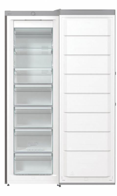Морозильна камера Gorenje FN619EES5, Висота - 185см, Глибина-66 см, 280л, А++, NF, Дисплей, Інвертор, сріблястий