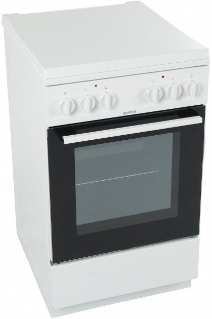 Плита Gorenje GE5A21WH електрична , 68л, 50x60см, гриль, білий