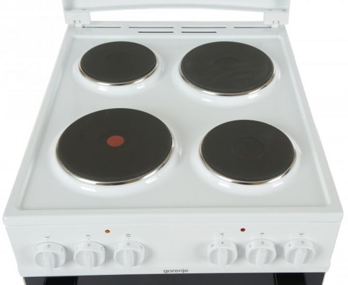 Плита Gorenje GE5A21WH електрична , 68л, 50x60см, гриль, білий
