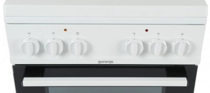 Плита Gorenje GE5A21WH електрична , 68л, 50x60см, гриль, білий