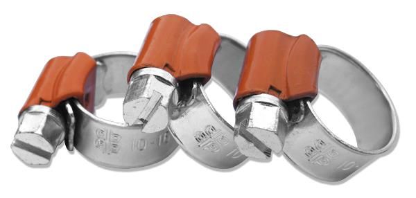 Хомут черв’ячний BRADAS FORCE ORANGE, 10-16мм, ширина 9 мм, W1