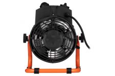 Теплова гармата електрична 2E Stainless, 2кВт, 20м2, 239 м3/год, нагр.елемент - нерж.сталь, IPX4, чорний