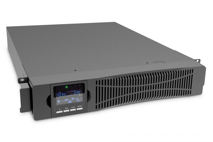 ДБЖ DIGITUS OnLine, 2000VA/2000W, LCD, 8xC13, RJ45, RS232, USB, Rack/Tower