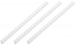 Пластикові пружини для біндера 2E, 10мм, білі, 100шт