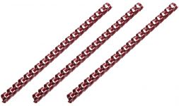 Пластикові пружини для біндера 2E, 22мм, темно-бордові, 50шт