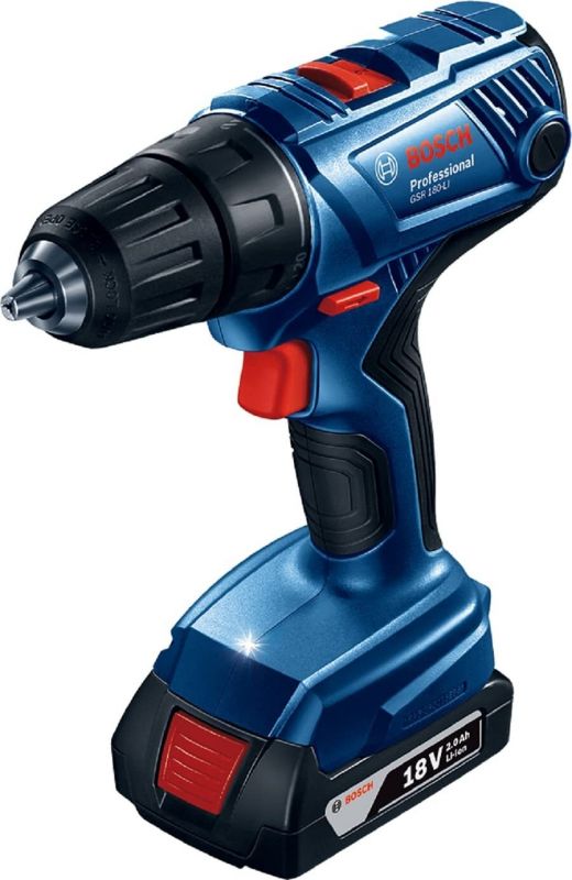 Набір інструменту Bosch Professional перфоратор GBH 180-LI + дриль-шуруповерт GSR 18V-50 у сумці + болгарка GWS 180-LI, с 2 акб GBA 18V 5.0Ah и з/у GAL 1880 CV