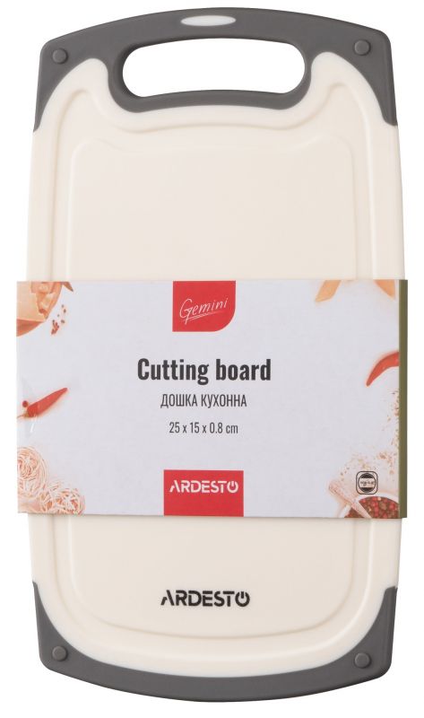 Дошка кухонна Ardesto Gemini, 25*15*0,8 см, пластик