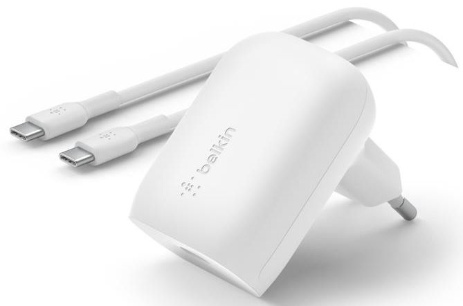 Мережевий ЗП Belkin Home Charger 30W PD PPS USB-С - USB-С 1m