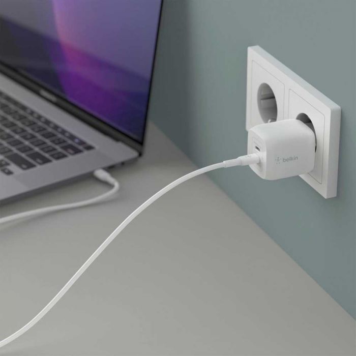 Мережевий ЗП Belkin Home Charger 45W GAN PD PPS Dual USB-С