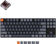 Клавіатура Keychron K1SE 87 Key Optical Brown White Led Hot-Swap WL UA Black