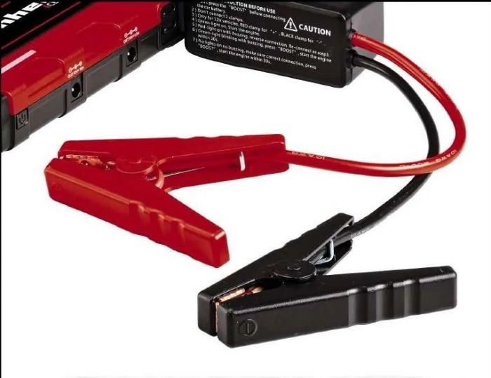 Пусковий пристрій Einhell CE-JS 12 Jump Starter Power Bank, для автомобілів, 11100мАг, 2хUSB 5В, 12В, пуск 400А