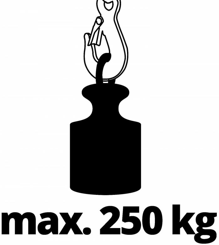 Тельфер електричний Einhell TC-EH 500, 1000Вт, до 500кг, трос 12м, 15.15кг