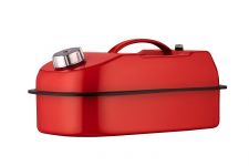 Каністра для палива 2E JCM10H горизонтальна, 10 л, метал, 0.6мм, червоний, 2.0кг